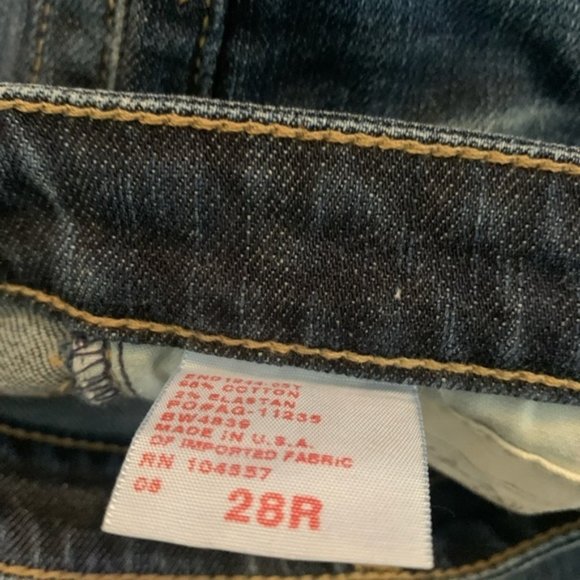 Adriano Goldschmeid 28R Blue Skinny Straight Jean - Picture 4 of 5